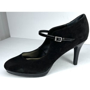 platform Mary Janes pumps womens size 11 Alfani 4 inch heels black suede Syssy